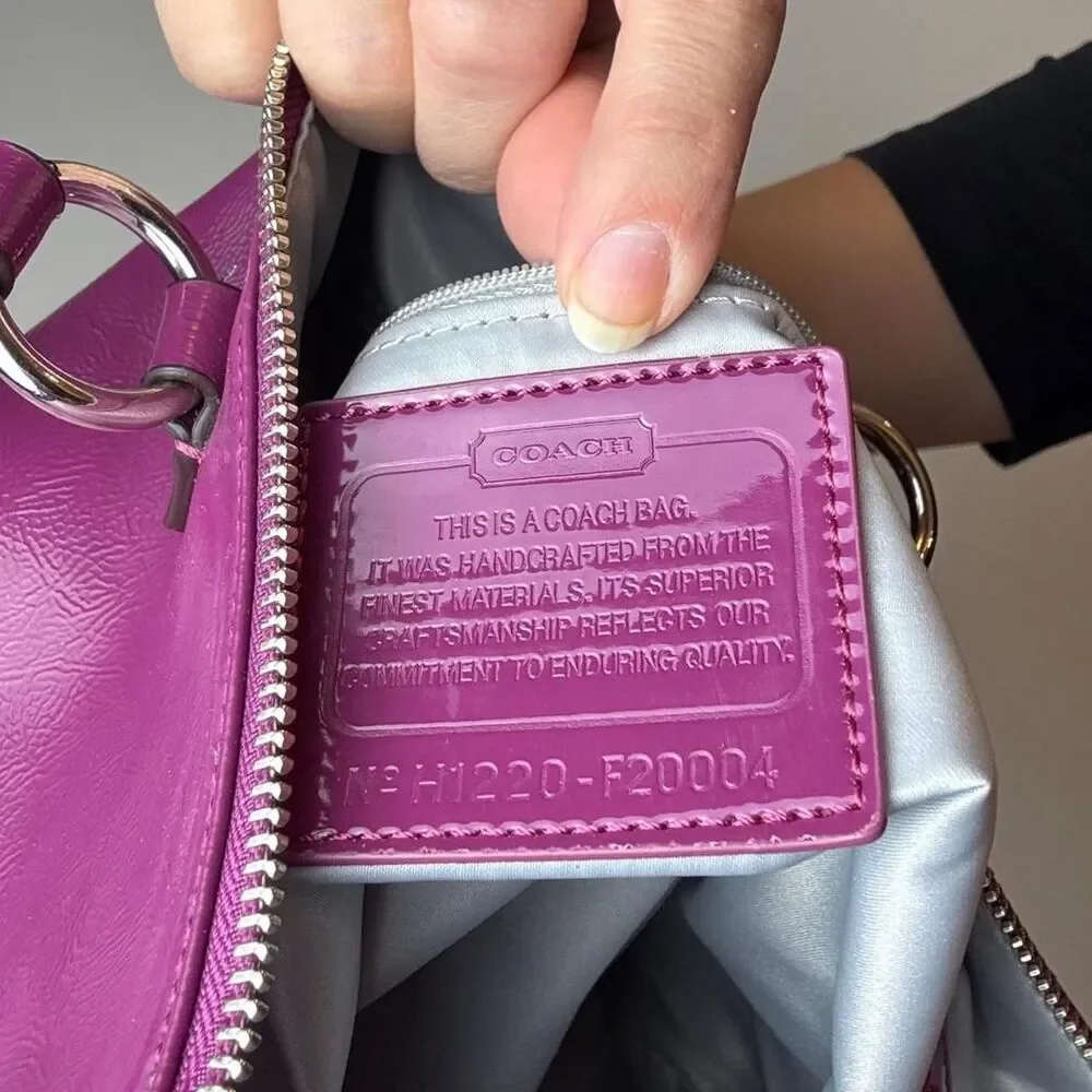 Coach Women's Purple and Pink Bag